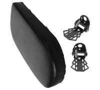 Toyvian Coussin Siège Arrière Vélo Noir Repose-Pieds Robustes Pédales Antidérapantes Siège Garçon et Filles Confortable et Résistant aux Intempéries pour Balades en Famille et VTT