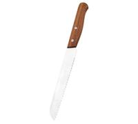 Toyvian Couteau à Dentelé Manche en Bois D’acacia en Acier Inoxydable