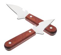 Toyvian Couteaux Ouvre-huîtres en Acier Inoxydable 2pcs avec Durabilité et Praticité pour Usage Domestique, Outils Multifonctions pour Huîtres et Coquilles Saint-