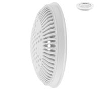 Toyvian Couvercle de Bonde de Fond de Piscine Plat Blanc en Plastique PVC | Perçages Prévus, Réduit L’aspiration des Cheveux Corps, pour Drains Carrés, Ronds et Débordement