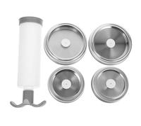 Toyvian Couvercle sous Vide pour Conservation Alimentaire pour Bocaux en Acier Inoxydable 304 Argenté, Joint Étanche et Mise sous Style Aléatoire Compatible Bocaux de