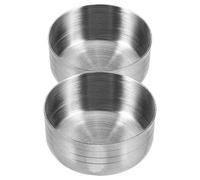 Toyvian Couvercles Shaker à Cocktail en Acier Inoxydable 4.20 CM 2 Pièces Réutilisables Résistants aux Éclaboussures pour Bar Cuisine Facile