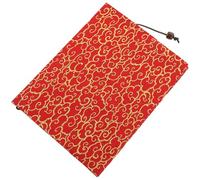 Toyvian Couverture de Livre Protection Intime en Tissu Rouge Réutilisable Housse Décorative Pratique pour Cahiers et Livres en Zones Publiques