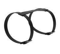 Toyvian Couverture de Pique-niques Imperméable Noire en Cuir PU Sangle de Fixation Pratique, Tapis de Camping Multifonction pour Voyage et Activités en Plein Air