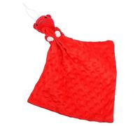 Toyvian Couverture De Sécurité à Pour Tout-petit Jouet En Peluche Rouge Douce Et Réconfortante Pour Poussette Et Voiture 100% Polyester Favorise Développement Sensoriel Pour Bébé