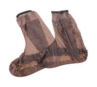 Toyvian Couvre-Chaussures de Pluie Marron Hautes PVC Imperméables XL 41-42 | Semelle à Crampons Dense, Bord Élastique et Forme Monobloc, Pliable pour Déplacements, Travail et Chemins