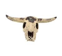 Toyvian Crâne de Vache Résine pour Aquarium Décoration Réaliste Durable Accessoire pour Habitats de Reptiles Petits Animaux pour Environnement Unique Stylé