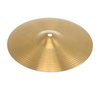 Toyvian Crash Ride Hi-hat Laiton Finition Traditionnelle et Résistante pour Batterie Débutants et Joueurs Instrument de Percussion Polyvalent