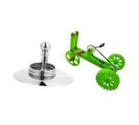 Toyvian Créatif De Jouets Éducatifs pour Perroquets avec Vélo Miniature Et Anneaux Acier Inoxydable Jouets Ludiques Éveil pour Entraînement Et Amusement des Oiseaux