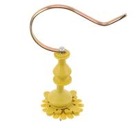 Toyvian Crochet à Cage en Bambou Crochets de Cage à Oiseaux Crochet de Cage pour Animaux de Compagnie en Plein air volière Accessoires Cage Perruche Cage à Oiseaux Suspendue Le Fer Jaune