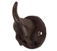 Toyvian Crochet Mural Décoratif en Fonte Vintage Motif Chien, Porte-manteau Mural Robuste pour Chambre et Entrée, Cintre à Chapeau Rustique, Patère Murale Unique Multifonction, Style