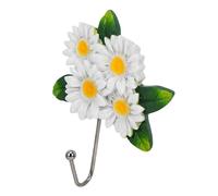 Toyvian Crochet Mural Décoratif Tournesol Blanc pour Manteau et Clés | Fixation Murale, Design Fleur Simple, Rangement Rapide, pour Entrée, Hôtel, Petits Espaces et Location