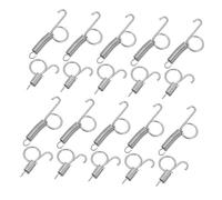 Toyvian Crochets à Ressort pour Porte De Cage à Lapins Et Oiseaux, Crochet Suspendre en Métal, Lot de 20 Pièces, Petite Et Grosse Taille, pour Fixation Sécurisée, Usage Élevage Et Volaille