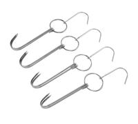 Toyvian Crochets à Rôtir En Acier Inoxydable Double Pour Barbecue Lot De 4 Crochets 28,5 Cm Accessoires Cuisine Polyvalents Pour Camping Et Grillades