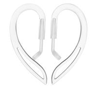 Toyvian Crochets d'oreille Rotatifs Ajustables 2pcs en Silicone Souple Anti-Perte, Design Moderne pour Écouteurs sans Fil et Filaires Sport et Usage Quotidien