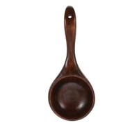 Toyvian Cuillère à Riz en Bois de Nanmu Rouge Verni 21x8 Cm, Cuillère Multifonction Cuisine, Louche à Eau Pratique, Ustensile de Service Polyvalent pour Maison et Restauration