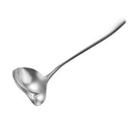 Toyvian Cuillère à Sauce Inox avec Bec Verseur Louche Petite Résistante Accessoire Cuisine et Confortable Service de Sauce Facile à Verser