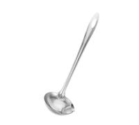 Toyvian Cuillère Acier Inoxydable avec Long Manche Séparateur de Graisse pour Soupe et Friture Ustensile de Cuisine Pratique pour Maison et Restaurant