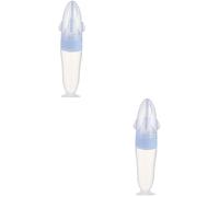 Toyvian Cuillère D'alimentation Pour Bébé 2 Pièces De Céréales De Riz De Pâte De Riz En Silicone Bouteilles De Pâte De Riz De Bébé Céréale De Riz Gel De Silice Mangeoire