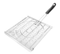 Toyvian Cuisson avec Poignée Plastique Résistante Chaleur Perforée sans Revêtement pour Pain Et Viande Barbecue Portable Camping Et Cuisine Maison