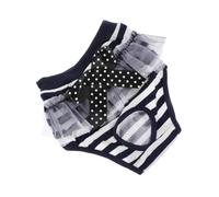 Toyvian Culotte Menstruelle pour Chiennes Couche Portable en Coton Respirant Accessoire Pratique et Confortable pour Chiots Taille Ajustable Grandes Chiennes