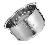 Toyvian Cuve Intérieure Antiadhésive pour Cuiseur à Riz 3l en Acier Inoxydable, Accessoire Compatible, Cuisson Uniforme, Entretien Facile pour Usage Domestique,