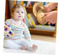 Toyvian Cymbales à Doigt Petites Alliage pour Danse Du Ventre et Éveil Musical Garçon Fille