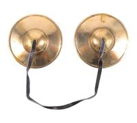 Toyvian Cymbales Tingsha en Cuivre Massif Paire Compacte et Légère Instrument de Percussion pour Contemplation Yoga et Relaxation Cloche Sonore Tibétaine Authentique Cymbales à