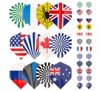 Toyvian d'ailes de Fléchettes Rigidité Accrue 36 Pièces pour Débutants en Pet et Meilleure Stabilité de Vol, Accessoires Légers pour Équilibre