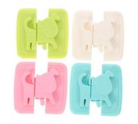 Toyvian de Sécurité pour Garçon et 4Pcs Loquets à L'Épreuve des Bébés Verrous d'Armoires et Tiroirs Autocollant Adhésif Utilisation la Cuisine Réfrigérateur et Placards