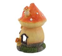 Toyvian Décoration Aquarium Maison Champignon en Résine, Cachette pour Crevettes et Poissons Betta, Ornement Miniature pour Terrarium et Jardin Féerique, Refuge Sûr pour Reptiles