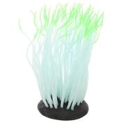 Toyvian Décoration Aquarium Silicone Phosphorescente Verte Ornement Artificiel Réaliste Silicone Doux sans Entretien pour Aquarium Décoration Sûre pour Bocal à Poissons