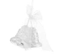 Toyvian Décoration de Noël Suspendue Clochette Scintillante Ornement Décoratif pour Sapin de Noël Pendentif Décoratif Grelot Sonore Couleur Argentée 1 Pièce Décorations de Fête et