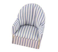 Toyvian décoration Mini canapé Peluche Ornement de canapé Miniature Petit canapé Hamster Accessoires scène Ornements de Hamsters canapé Miniature décoratif Décor de Hamster Bois Bleu