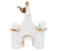 Toyvian Décoration Miniature Église Cristal pour Micro-Paysage Objet Décoratif Élégant et Raffiné pour Intérieur