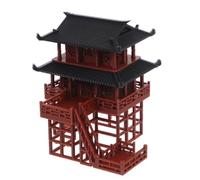 Toyvian Décoration Miniature Pavillon Chinois Suspendu en Plastique Café | Style Architecture Asiatique Traditionnelle, pour Micro Paysage et Diorama, Accent Décoratif Discret