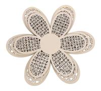 Toyvian Décoration Murale Bois Marguerite Rustique Panneaux Fleur Bois Naturel pour Salon Chambre Bureau