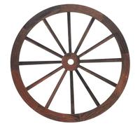 Toyvian Décoration Murale Roue de Chariot en Bois : Roue de Chariot Style Western Vintage Rustique à Suspendre Mur, Idéale pour Le Salon, La Chambre, Le Jardin Ou Une Maison de Campagne. 25 Cm
