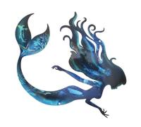 Toyvian Décoration Murale Sirène Métal Robuste Art Mural Artistique Pour Intérieur Et Extérieur Pour Jardin Patio Et Pelouse Décoration Charmante Et Élégante Pour Maison Et Piscine