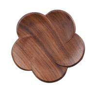 Toyvian Dessous de Verre en Bois Marron, Résistant la Chaleur, pour Protéger Table à Café et Bureau