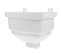 Toyvian Déviateur de de Gouttière Carré en Pvc 80x100 Mm, Entonnoir Incurvé Anti-éclaboussures pour Récupérateur D'eau de Pluie, Accessoire Jardin Extérieur pour Villa,