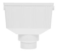 Toyvian Déviateur de Gouttière PVC 110X75 MM Système Récupération Eau Pluviale Entonnoir de Collecte pour Gouttière Usage Abri Jardin Kit Complet Antiblocage