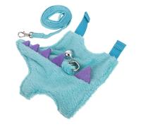 Toyvian Dinosaur Harness Leash for Small Pets Adjustable Bunny Vest Strap for Bearded Dragon Hamster Ferret and Lizard Walking Rope