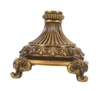 Toyvian Display Stand for Fruit Tray Metal Pedestal Base with Stable Support and Unique Pattern Design for Living Table Centerpiece