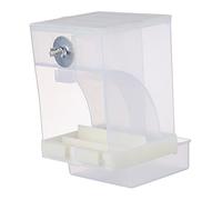 Toyvian Distributeur Automatique Alimentation pour Oiseaux Nourrisseur Suspendu pour Perroquets Oiseaux de Jardin avec Bac Amovible Trough Intérieur