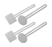 Toyvian Distributeur Manuel de Tube de Dentifrice en Acier Inoxydable 4 Pièces Presse-Tubes Pratique pour Dentifrice Teinture Capillaire et Peinture Outil de Compression Polyvalent