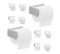Toyvian Dollhouse Miniature Toilet Paper Rack Set Large Paper Roll Holders for Doll House Bathroom Accessories Realistic Tissue Organizer for Collectors and Craft Enthusiasts