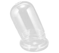 Toyvian Dôme en Verre Transparent avec Base pour Fleurs Séchées et Bougies, Résistant aux Chocs à l'usure, pour Décoration Élégante et Créative