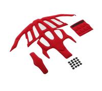 Toyvian Doublure Intérieure de Casque de Vélo en Mousse, Respirante, Rouge | Kit de Remplacement, Maille Fine Intégrée, pour Casque Intégral Moto, Cyclisme, Skateboard Style Aléatoire