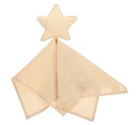 Toyvian doudou bébé couvert bebe peluche serviettes réconfortantes pour bébé serviette pour bébé couvertures bébé mouchoir apaisant bébé jouant serviette bébé mordant pur coton Khaki